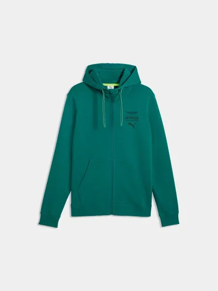 Куртка Puma з капюшоном зелена