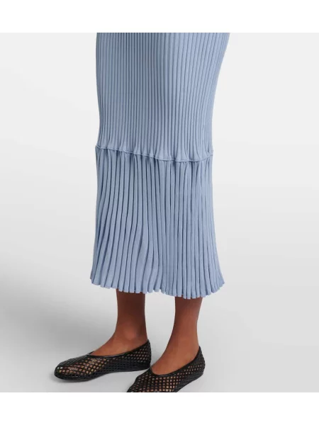 Pletené oblekové šaty Proenza Schouler modrá