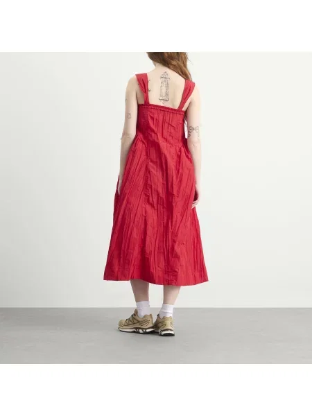 Sukienka midi Damson Madder czerwona
