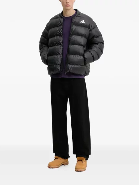 Kalhoty Adidas s kapucí s potiskem modré