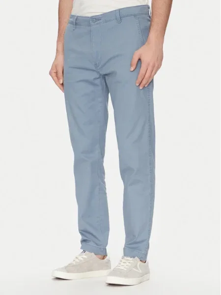 Панталон с лен Levi's XX CHINO STD II мъжки с кройка тип чино синьо