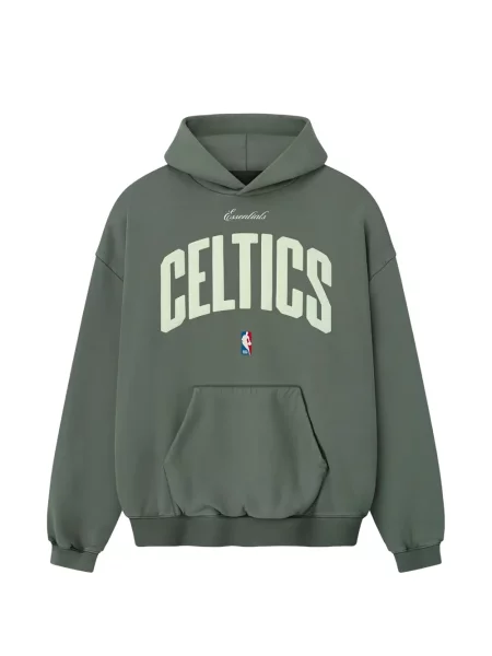 Hanorac cu glugă Fear Of God Essentials verde