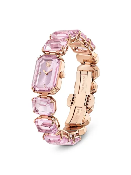 Swarovski zegarek różowy