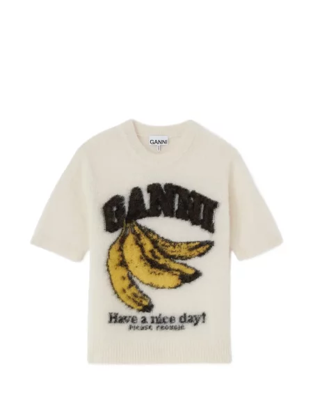 Grafic tricou Ganni cu imagine