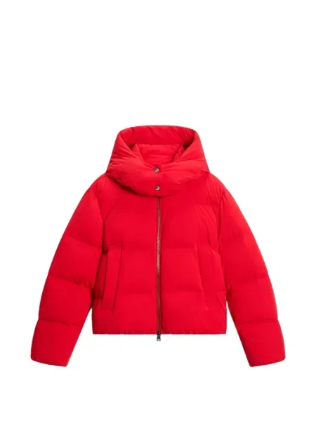 Geacă Woolrich cu glugă roșu