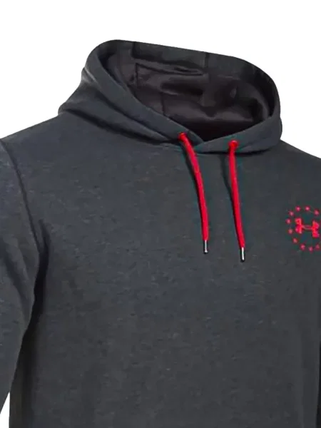 Hanorac cu glugă Under Armour cu imagine gri