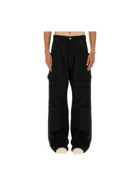 Spodnie cargo Rick Owens czarne