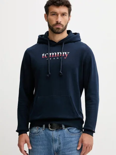Kapucnis melegítő felső Tommy Jeans kék
