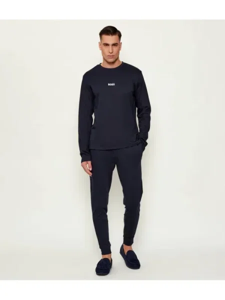 BOSS Pijama Xmas Bleumarin negru