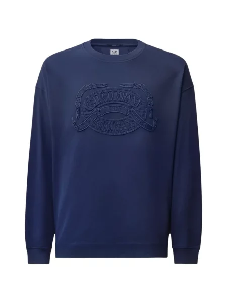 Lung tricou C.p. Company cu broderie albastru