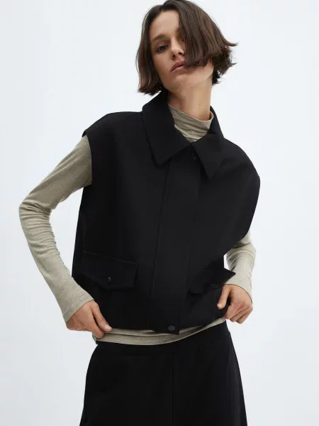 MANGO Жилет чорний