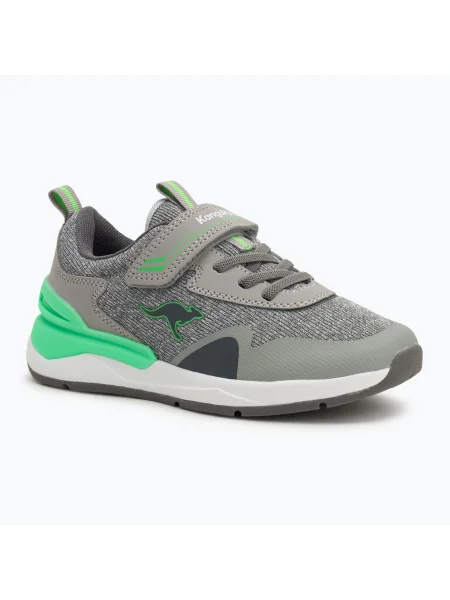 KangaROOS KD-Gym EV pantofi pentru copii vapor grey/neon green gri