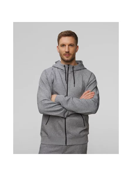 Mikina S Kapucou On Zipped Hoodie šedá