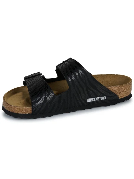 Pantofi Birkenstock cu model zebră negru