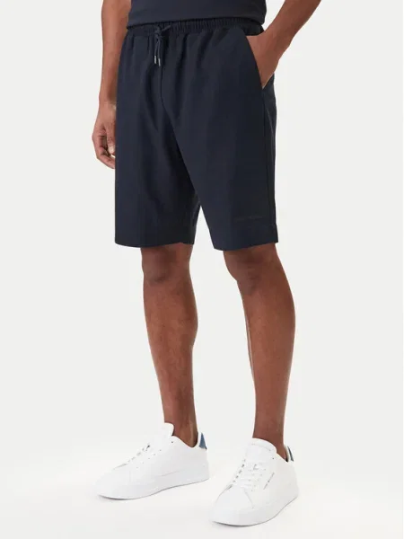 Emporio Armani Szövet rövidnadrág sötétkék
