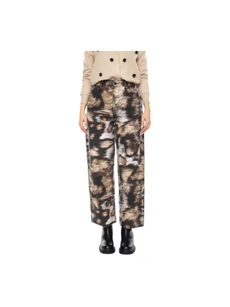 Carhartt WIP spodnie W Brandon Single Knee Pant multicolor proste high waist
