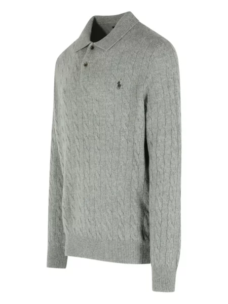 Μικρός κασκέτο Polo Ralph Lauren με χαμηλή μέση υφαίνω διαγωνίως πράσινο
