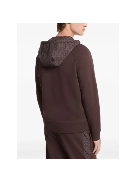 Bluza z kapturem Michael Kors z kapturem brązowa