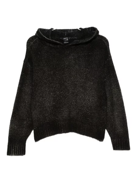 Pulover Avant Toi cu glugă negru