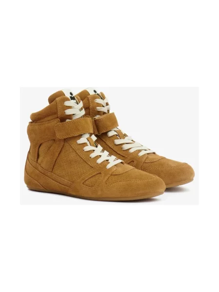 Sneakersy Isabel Marant skórzane brązowe