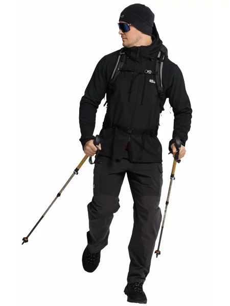 Ветровка Jack Wolfskin серая