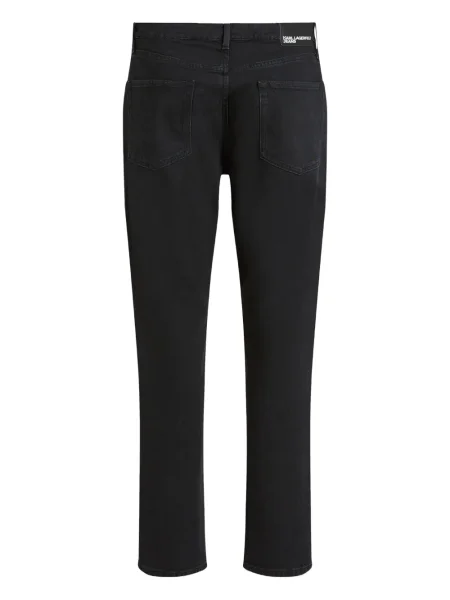 Blugi drepți Karl Lagerfeld Jeans negru
