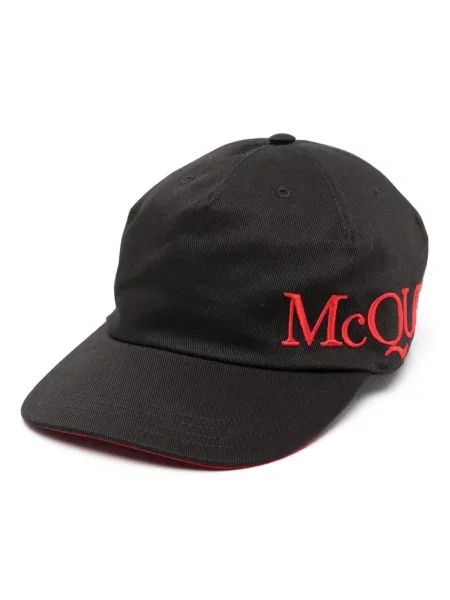 Șapcă Alexander Mcqueen cu broderie negru