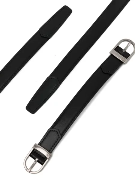 Cu centură curea Low Classic din piele clasică negru