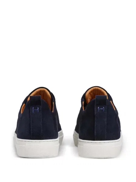 Chiloți Hackett London din piele de căprioară slip-on albastru