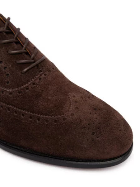 Polo Ralph Lauren Nizki čevlji Owen Wingtip Temno rjava