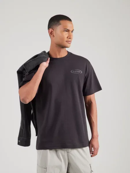 G-Star Raw Tricou Logo negru