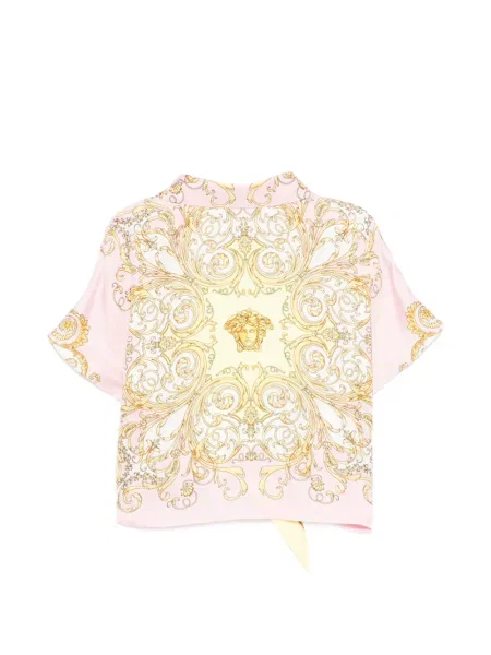 Koszula dziecięca Versace różowa