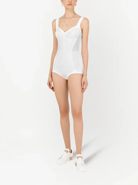 Nėriniuotas glaustinukė Dolce & Gabbana korsetas balta