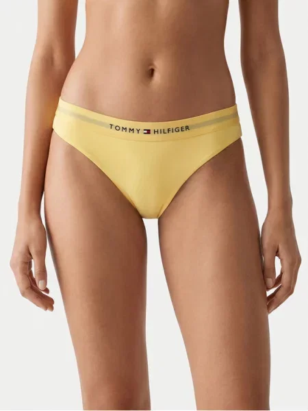Tommy Hilfiger Dół od bikini żółty