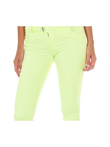 Skinny jeansy skinny Met zielone