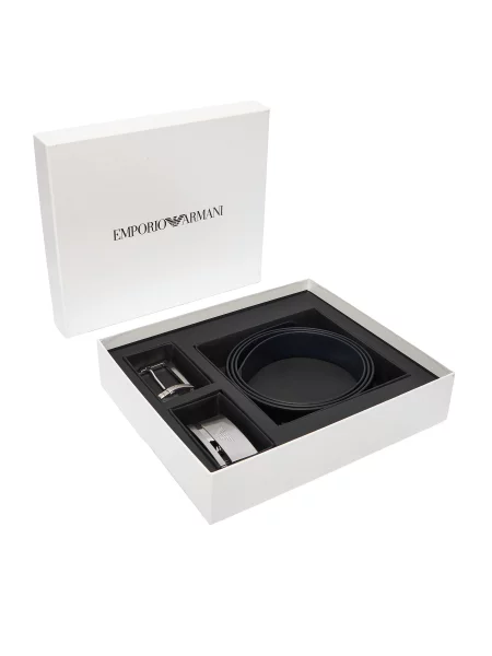 Ремень Emporio Armani с ремешками черный
