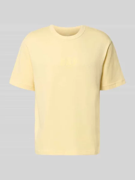 T-shirt z logo i okrągłym dekoltem Gap