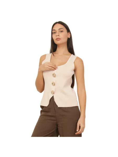 Vestă La Modeuse bej