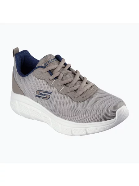 Pánske topánky Skechers Bobs Sport B Flex Icy Edge taupe béžová