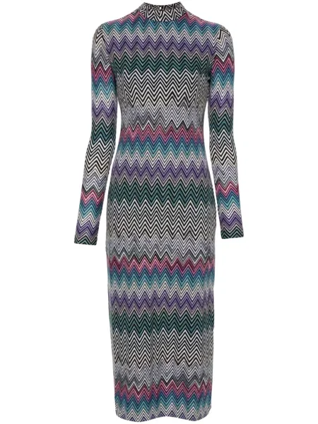 Rochie midi Missoni până la genunchi de costum albastru