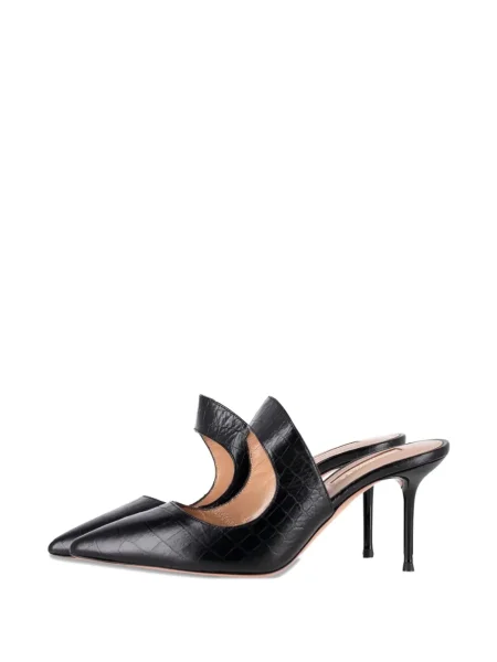 Papuci tip mules Aquazzura negru