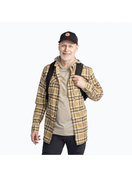 Férfi Pinewood Abisko Hiking Flanel flanel arany széna póló. Méret: XL sárga