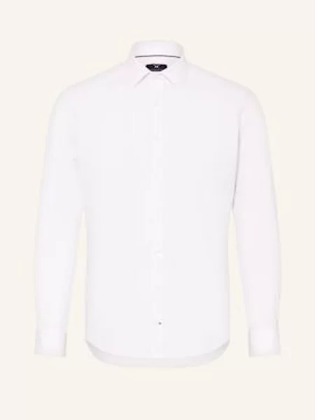 Strokesman's Košile Slim Fit Se Lnem bílá