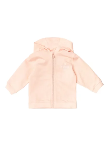 Bluza z kapturem dziecięca Fendi różowa
