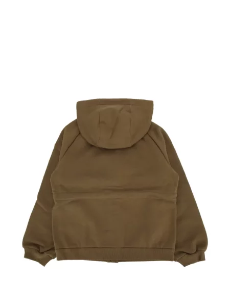 Bluza z kapturem dziecięca Moncler Enfant zielona