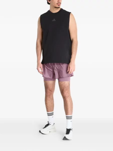 Sală de gimnastică șapcă Adidas tricotate fără mâneci roz