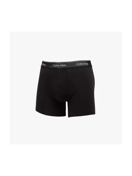 Boxerky Calvin Klein Brief 3 pairs black w/heavenly iris logo/black w čierna