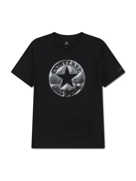 Converse tričko detské s bavlnou čierna