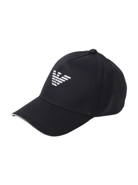 Czapka z daszkiem Emporio Armani z logo czarna