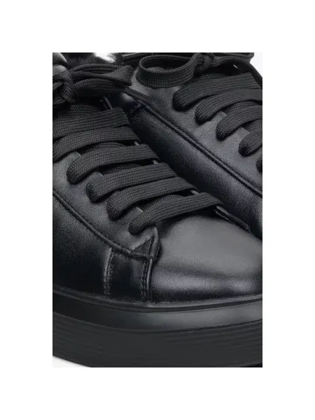 Кожаные кеды Estro черные